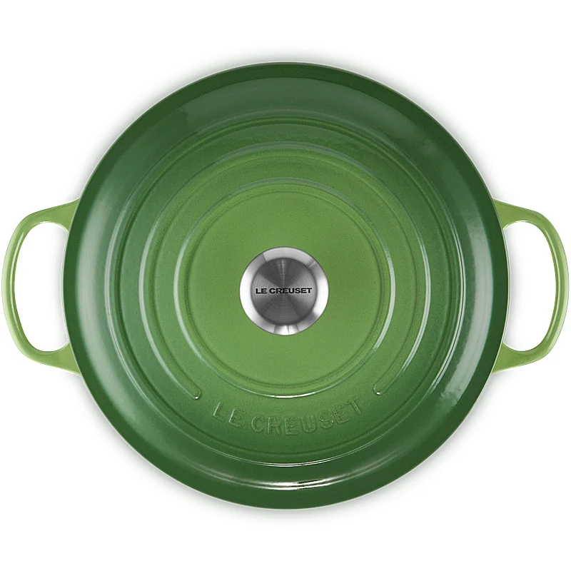 Le Creuset Bräter Signature rund 24 cm Bamboo Green