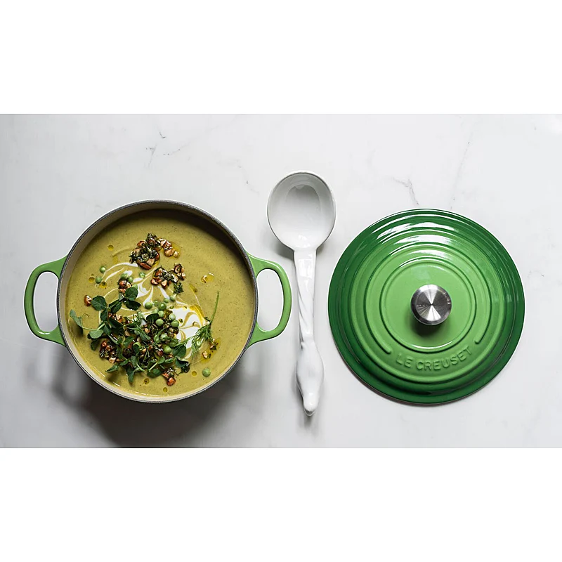 Le Creuset Bräter Signature rund 24 cm Bamboo Green