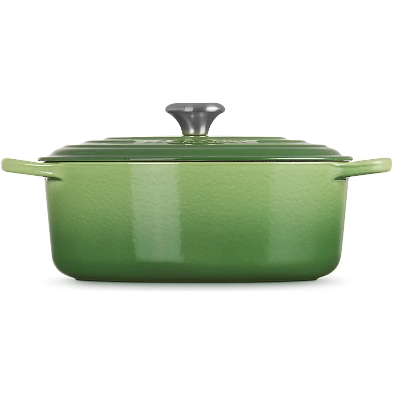 Le Creuset Bräter Signature oval 31 cm Bamboo Green