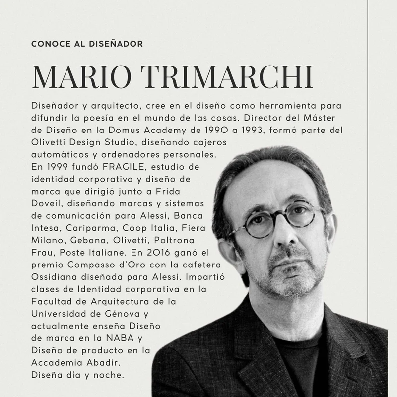 Frutero La Stanza dello Scirocco de acero y resina de Mario Trimarchi Alessi