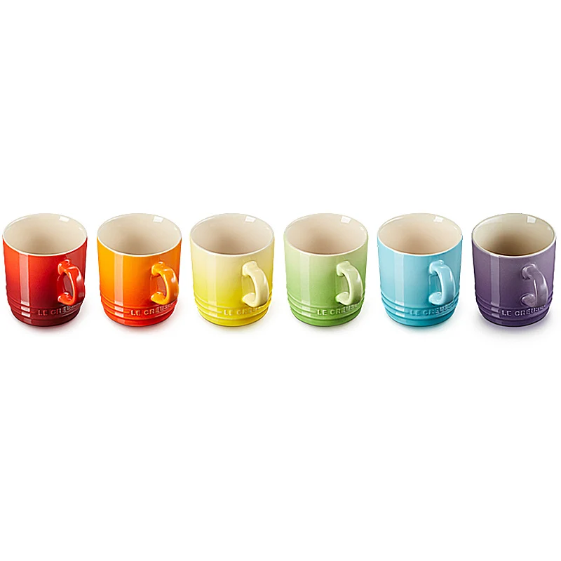 Le Creuset 6er-Set Becher 200 ml Regenbogen