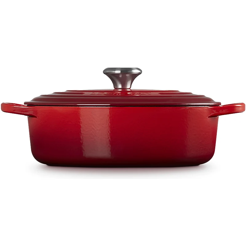 Le Creuset Gourmet Bräter Signature oval 27cm Kirschrot