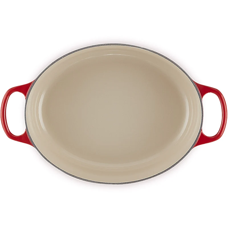 Le Creuset Gourmet Bräter Signature oval 27cm Kirschrot