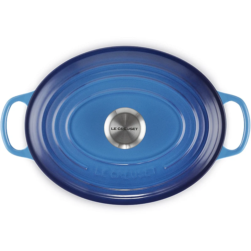 Le Creuset Bräter Signature oval 27 cm Azure