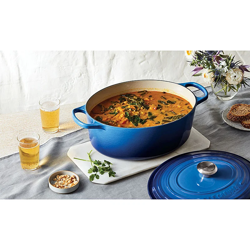 Le Creuset Bräter Signature oval 27 cm Azure