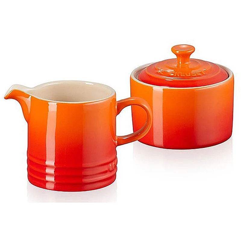 Le Creuset Zucker & Milchset Ofenrot