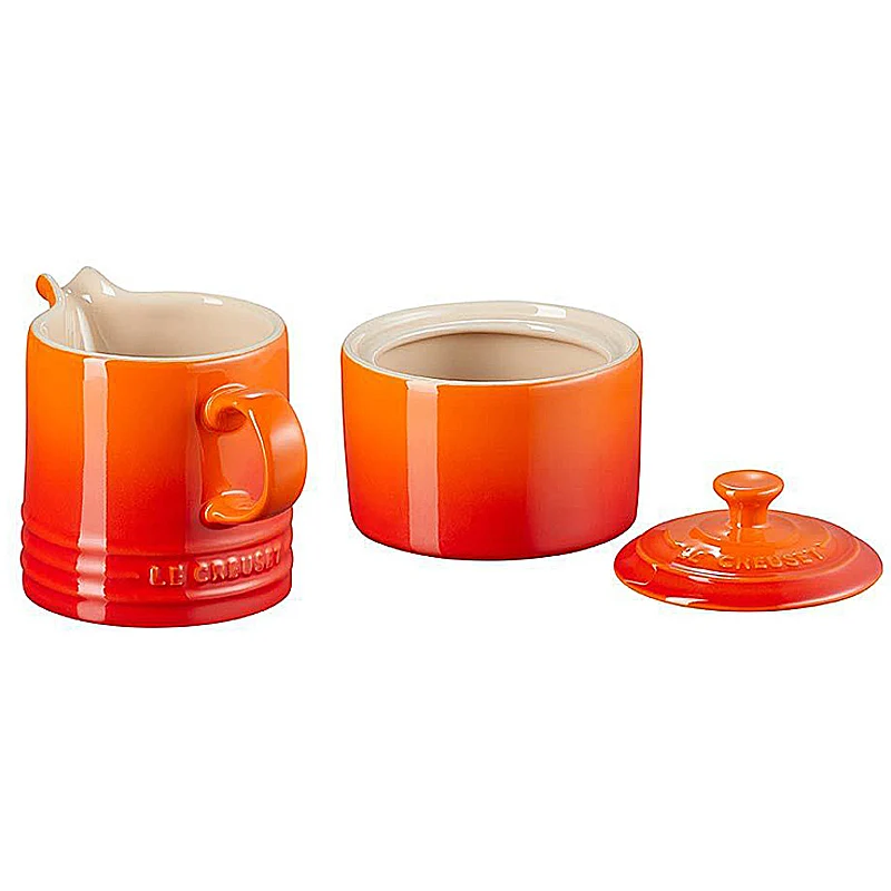Le Creuset Zucker & Milchset Ofenrot