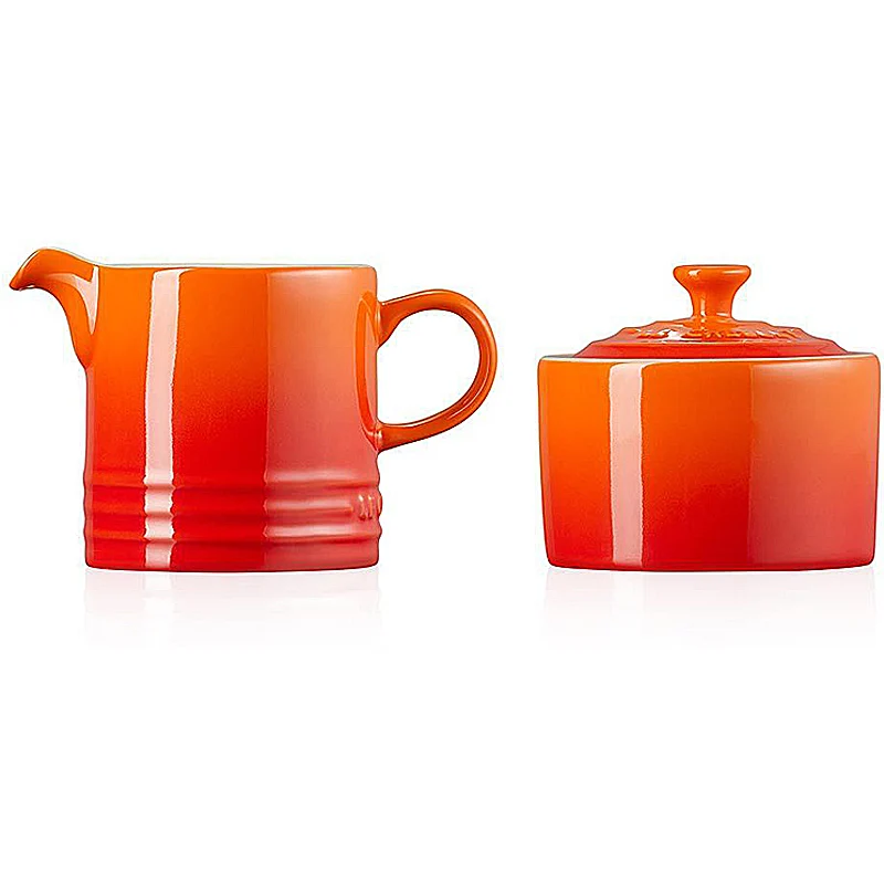 Le Creuset Zucker & Milchset Ofenrot