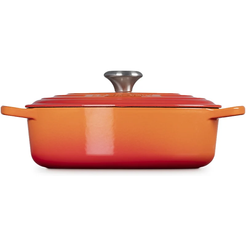 Le Creuset Gourmet Bräter Signature oval 27cm Ofenrot
