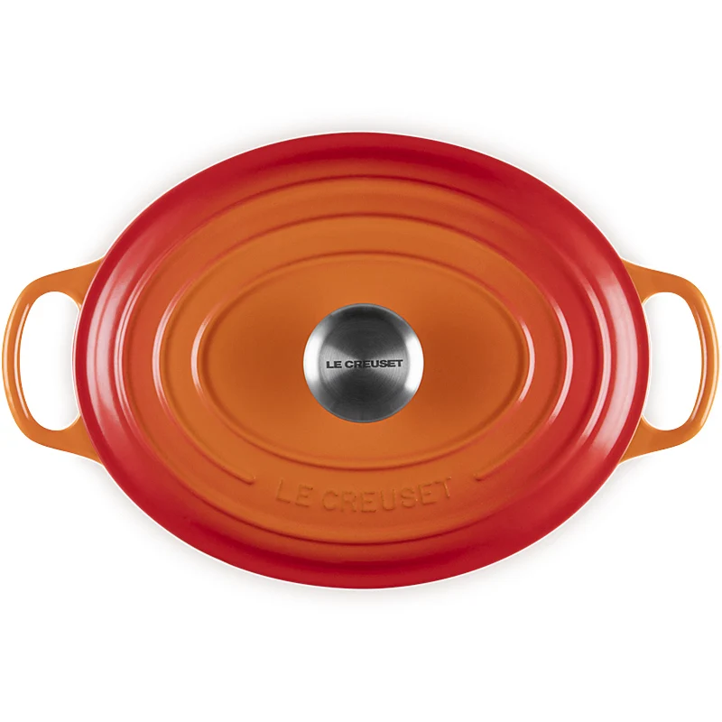 Le Creuset Gourmet Bräter Signature oval 27cm Ofenrot