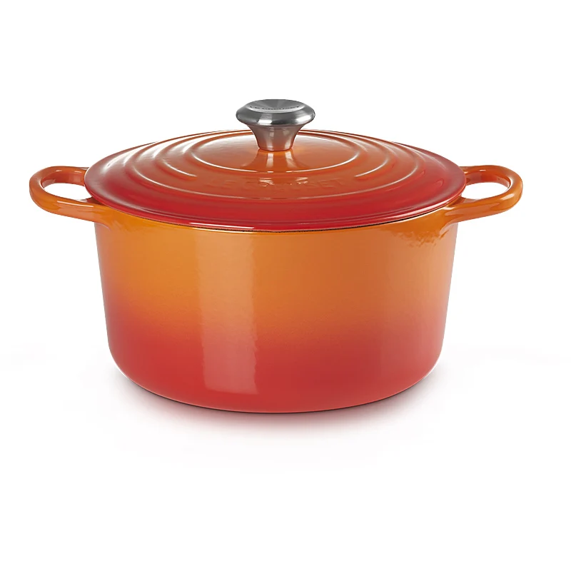 Le Creuset Bräter Signature hoch 24 cm Ofenrot