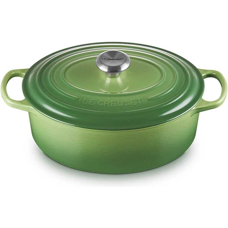 Le Creuset Bräter Signature oval 35 cm Bamboo Green