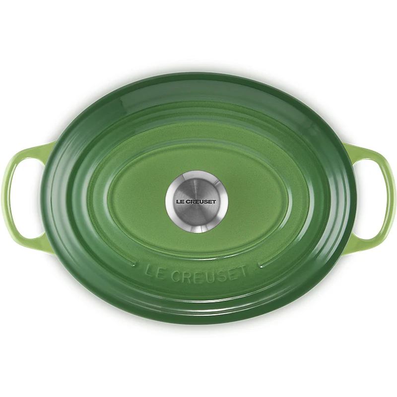 Le Creuset Bräter Signature oval 35 cm Bamboo Green