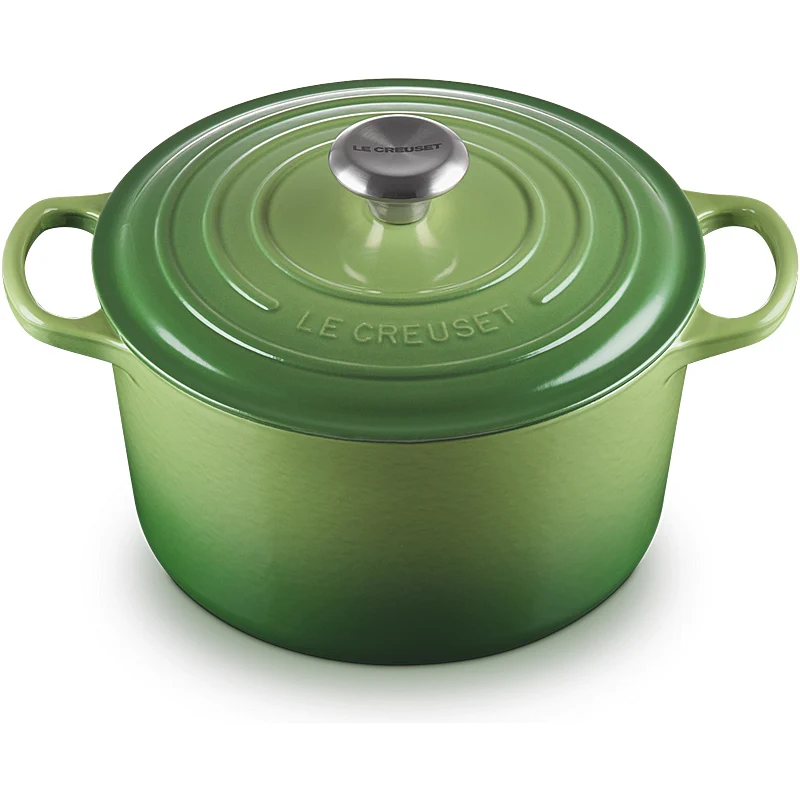Le Creuset Bräter Signature hoch 24 cm Bamboo Green