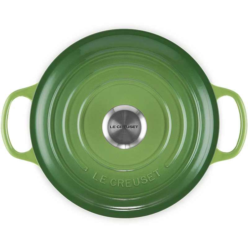 Le Creuset Bräter Signature hoch 24 cm Bamboo Green