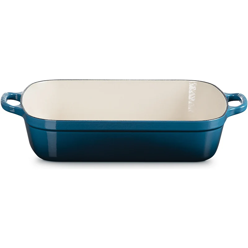 Le Creuset Bratreine Signature rechteckig 33cm Deep Teal