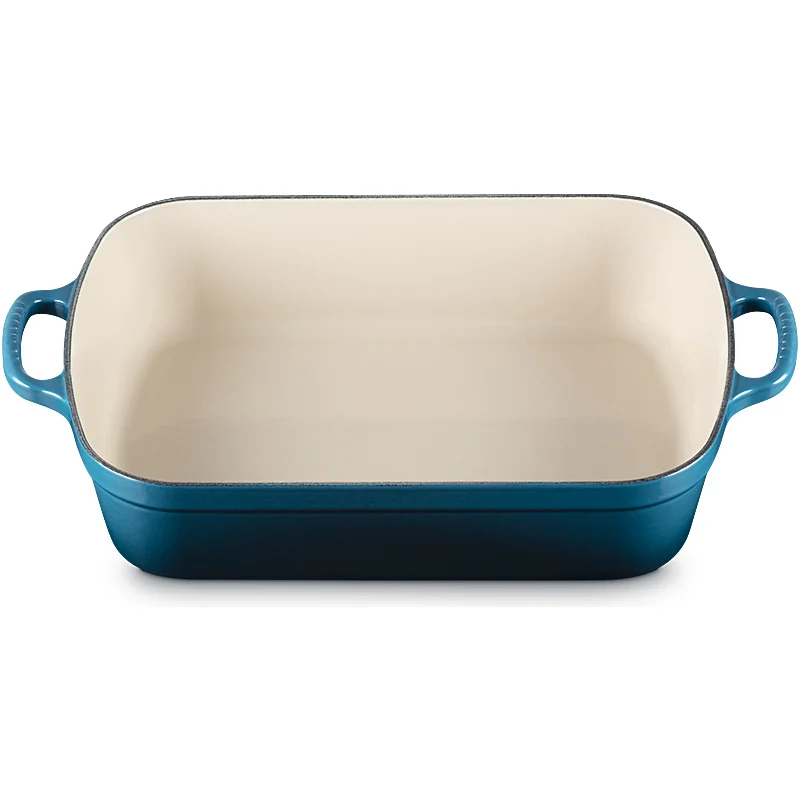 Le Creuset Bratreine Signature rechteckig 33cm Deep Teal