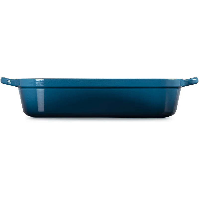 Le Creuset Bratreine Signature rechteckig 33cm Deep Teal