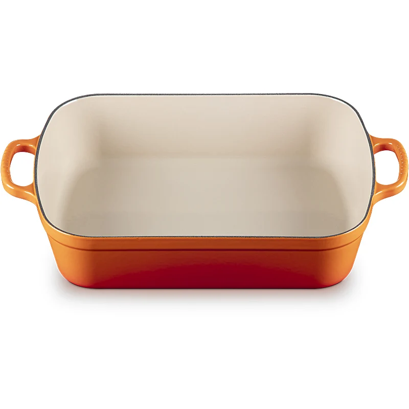 Le Creuset Bratreine Signature rechteckig 33cm Ofenrot