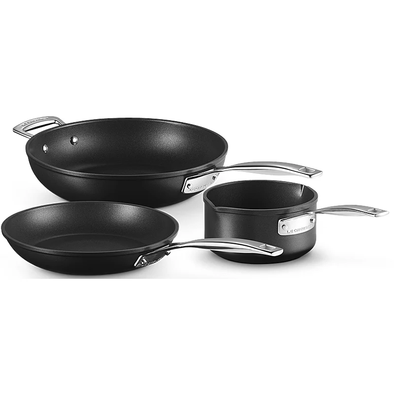 Le Creuset Aluminium Pfannen-Set 24/26 cm & Milchtopf 16 cm