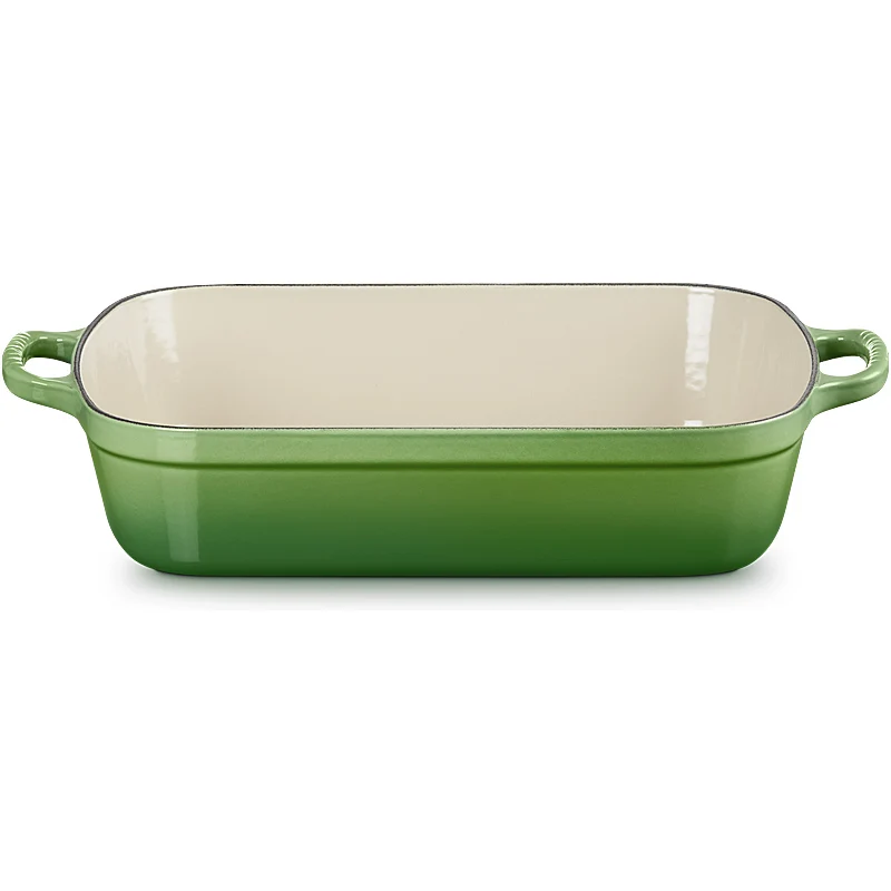 Le Creuset Bratreine Signature rechteckig 33cm Bamboo Green