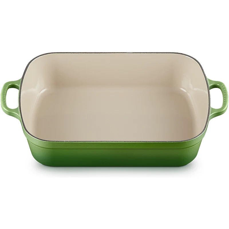 Le Creuset Bratreine Signature rechteckig 33cm Bamboo Green
