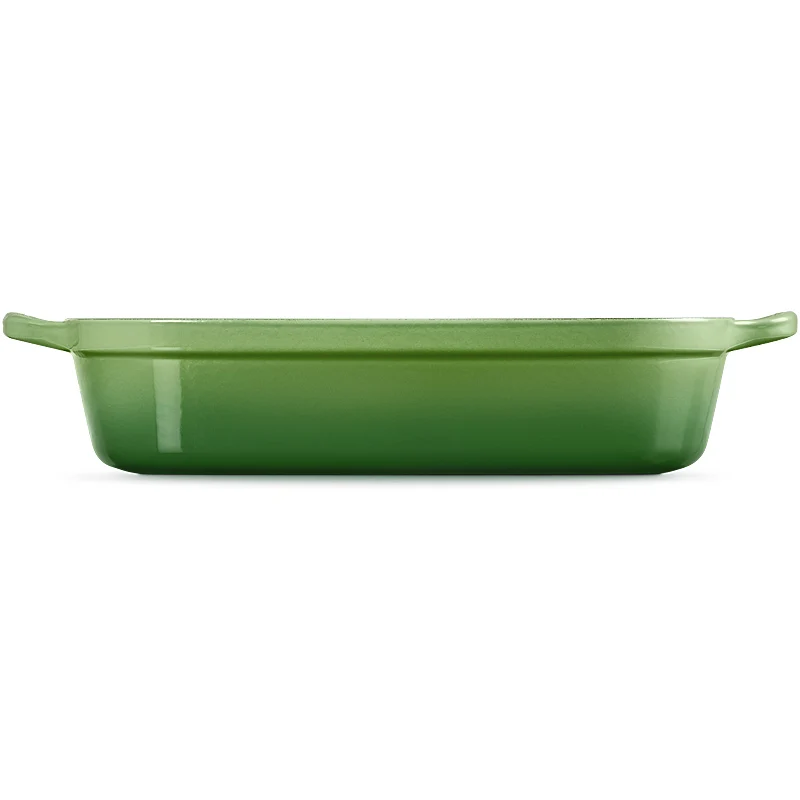 Le Creuset Bratreine Signature rechteckig 33cm Bamboo Green