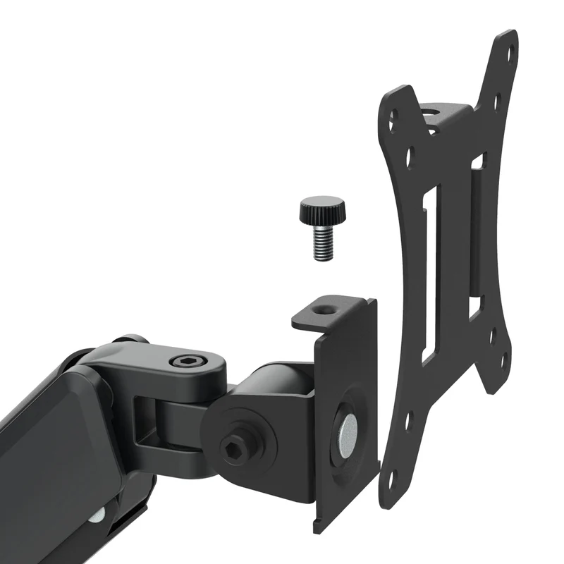 Maclean 2 monitor mount, gas spring, 17"-32", 2-10kg, black, MC-134