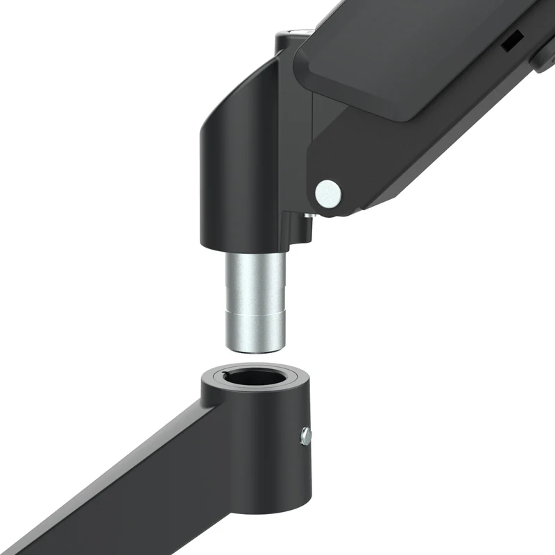 Maclean 2 monitor mount, gas spring, 17"-32", 2-10kg, black, MC-134