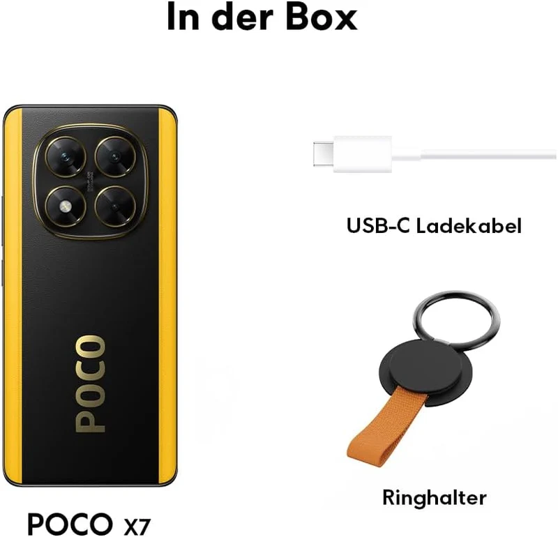 Xiaomi Poco X7 Smartphone, 12+512GB, Silber, 50MP Hauptkamera mit OIS, 5110mAh Akku, IP68 POCO X7 12