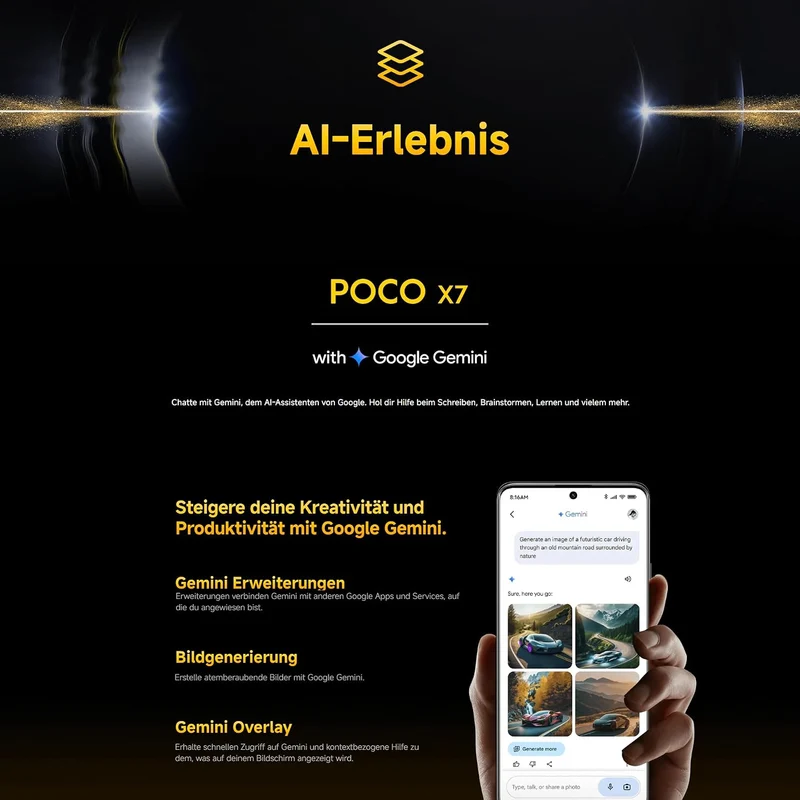 Xiaomi Poco X7 Smartphone, 12+512GB, Silber, 50MP Hauptkamera mit OIS, 5110mAh Akku, IP68 POCO X7 12