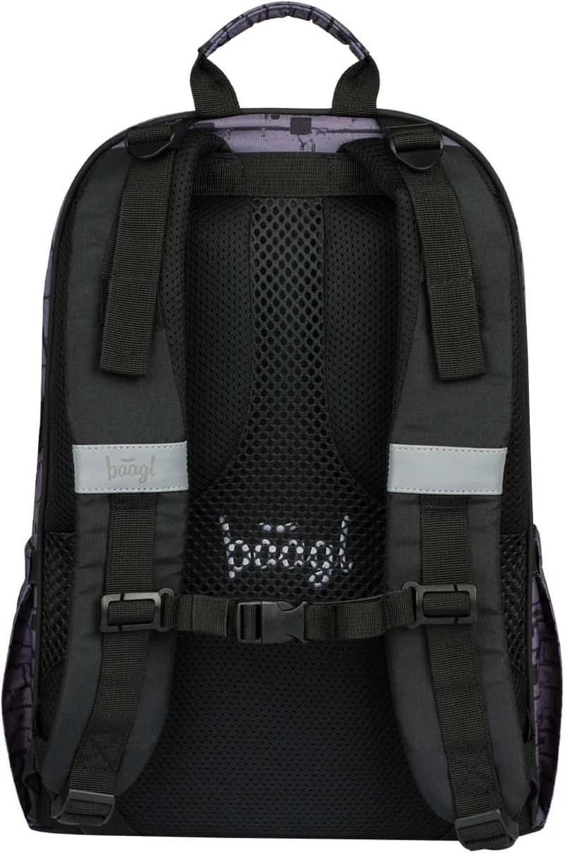 Baagl Schulrucksack für Jungen Mädchen Teenager - Skateboard Rucksack - Kinderrucksack mit Laptopfac