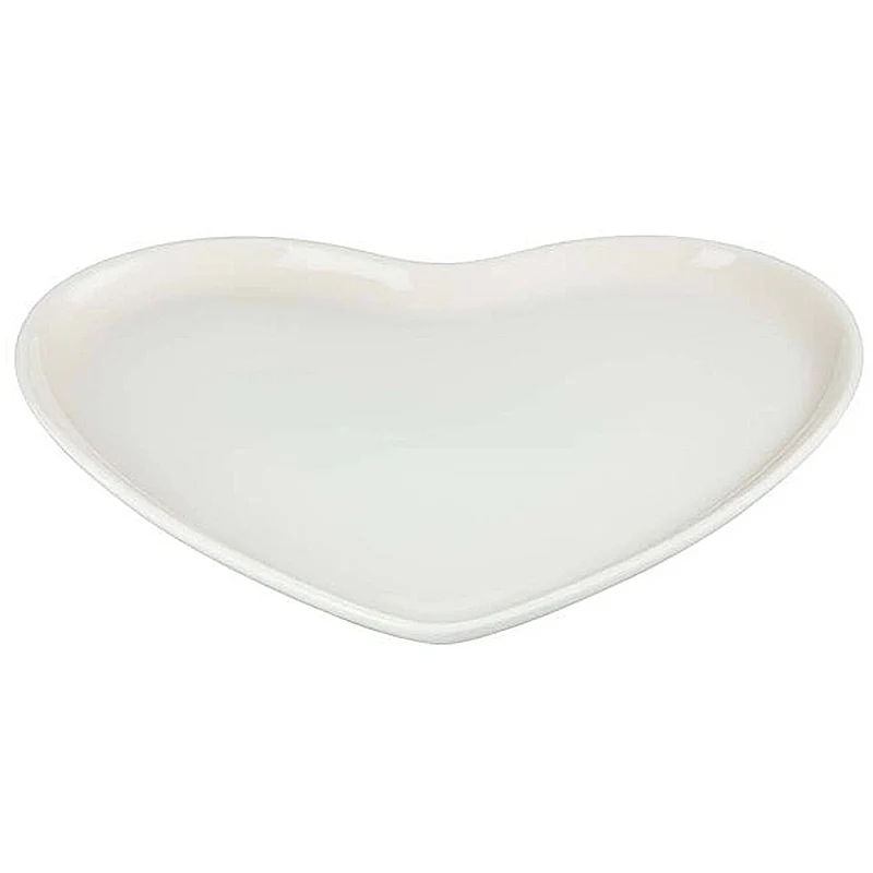 Le Creuset Servierplatte Herz 32 cm Meringue
