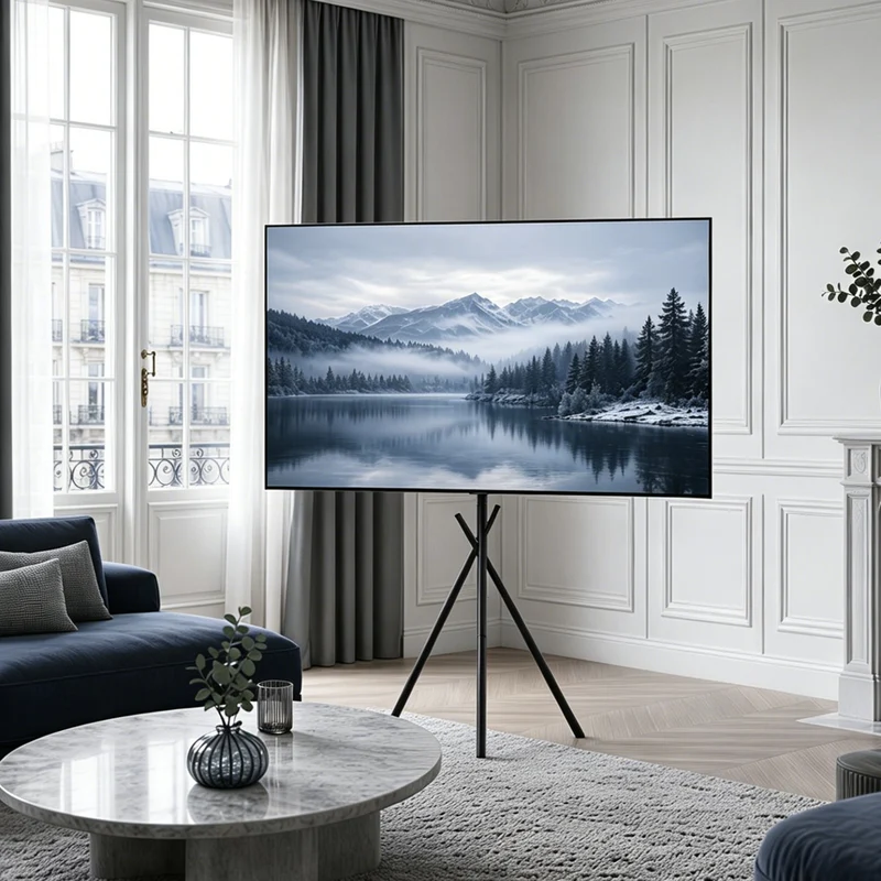 Maclean TV Floor Stand/Mount, 37–80", max. VESA 600x400, max. 60 kg, MC-182 B