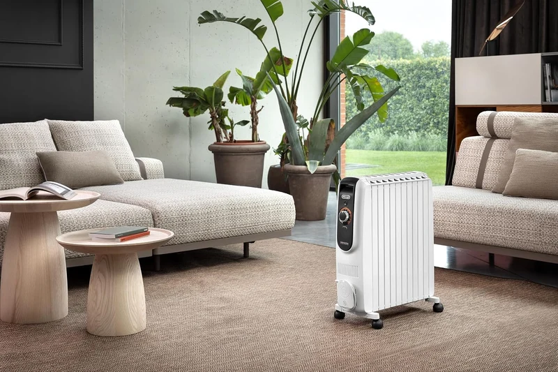 De'Longhi Dragon EasyTronic – Ölheizer für Räume bis 75m³, Elektroheizung mit Sicherheitsthermostat,