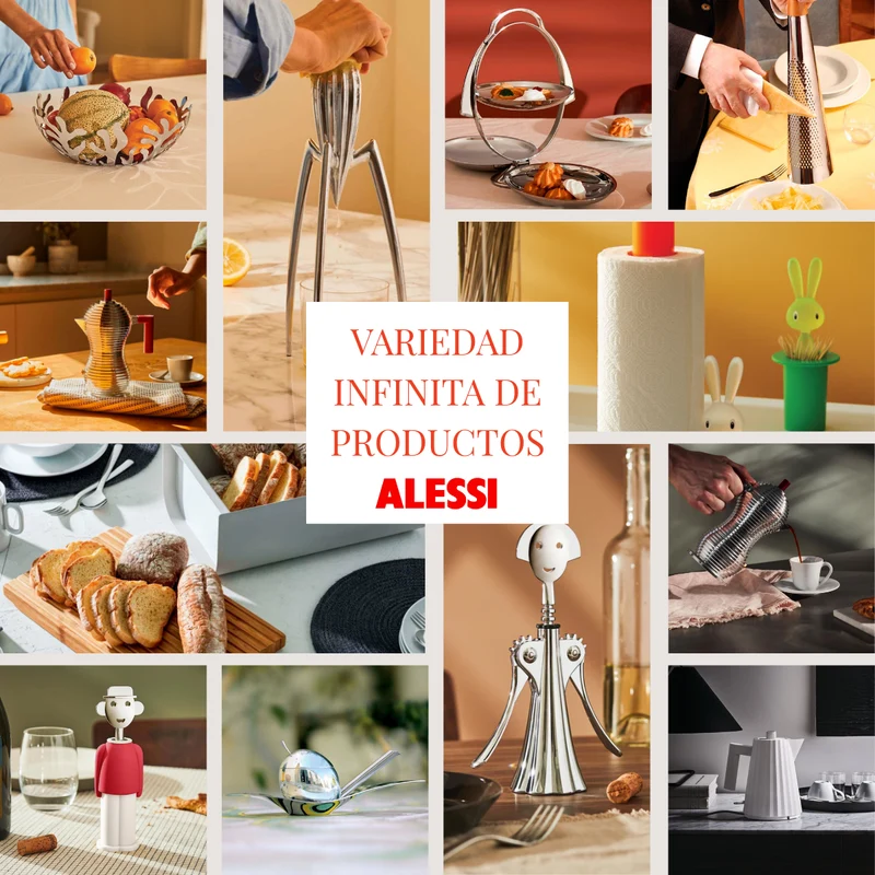 Cascanueces Scoiattolo de acero con base de madera Alessi