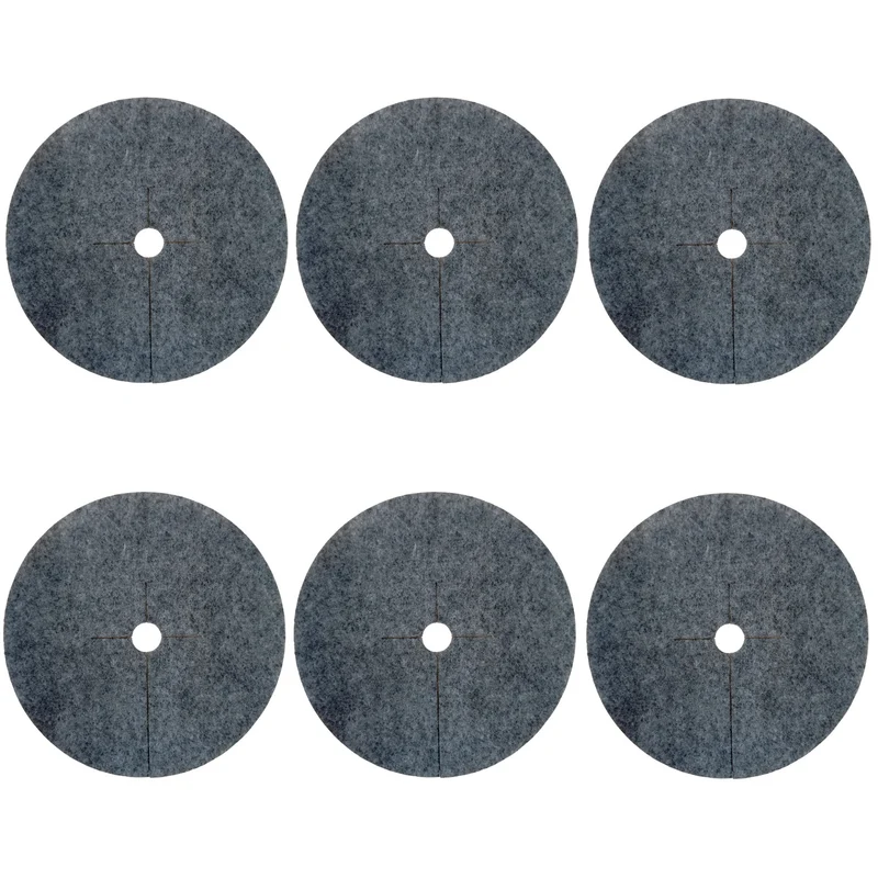 Bertoni anti-weed disc set to use in the garden, 6 pieces, 60 cm, gray