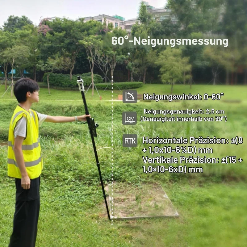SMA25R Net GNSS RTK-Vermessungssystem: Handgeführter Hochpräzisions-Positionierungsempfänger mit Kol