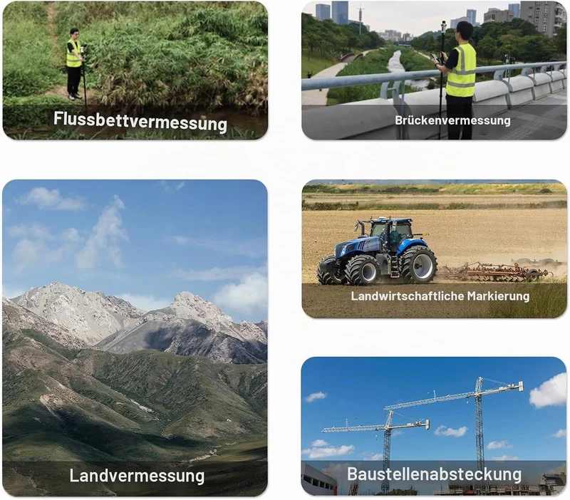 SMA25R Net GNSS RTK-Vermessungssystem: Handgeführter Hochpräzisions-Positionierungsempfänger mit Kol