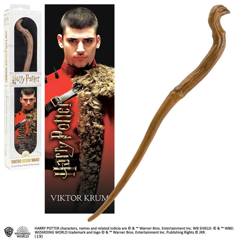Harry Potter - Viktor Krum Zauberstab mit 3D Lesezeichen