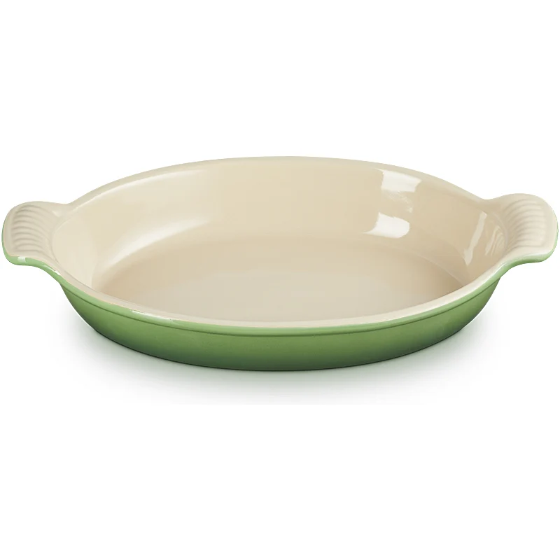 Le Creuset Auflaufform Tradition oval 28 cm Bamboo Green
