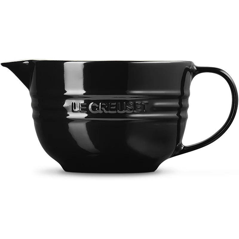 Le Creuset Rührschüssel mit Henkel 27 cm Schwarz Glänzend