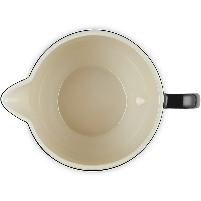 Le Creuset Rührschüssel mit Henkel 27 cm Schwarz Glänzend