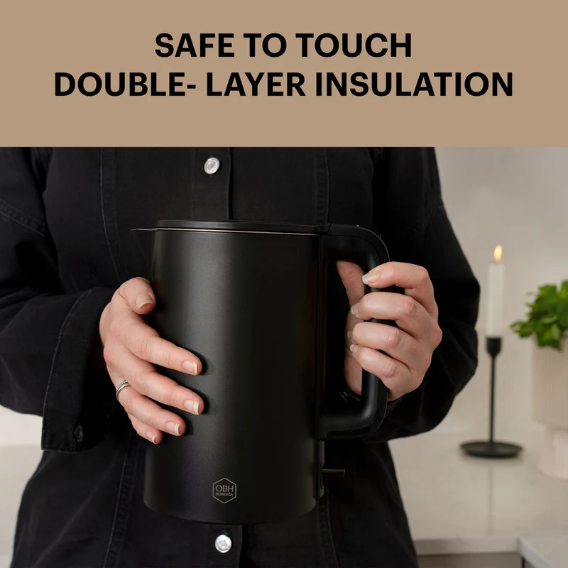 OBH Nordica - Wasserkocher Thermo Protect 1,5 l schwarz