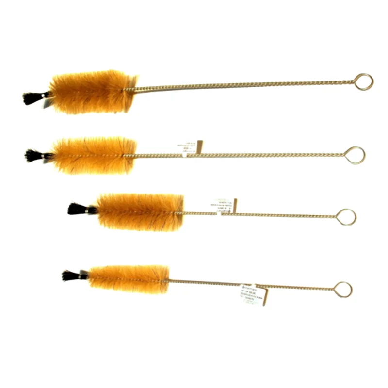 Starmann bottle brush set, natural bristles, cotton, 3-piece Set 10mm 20mm 50mm galvanized wire