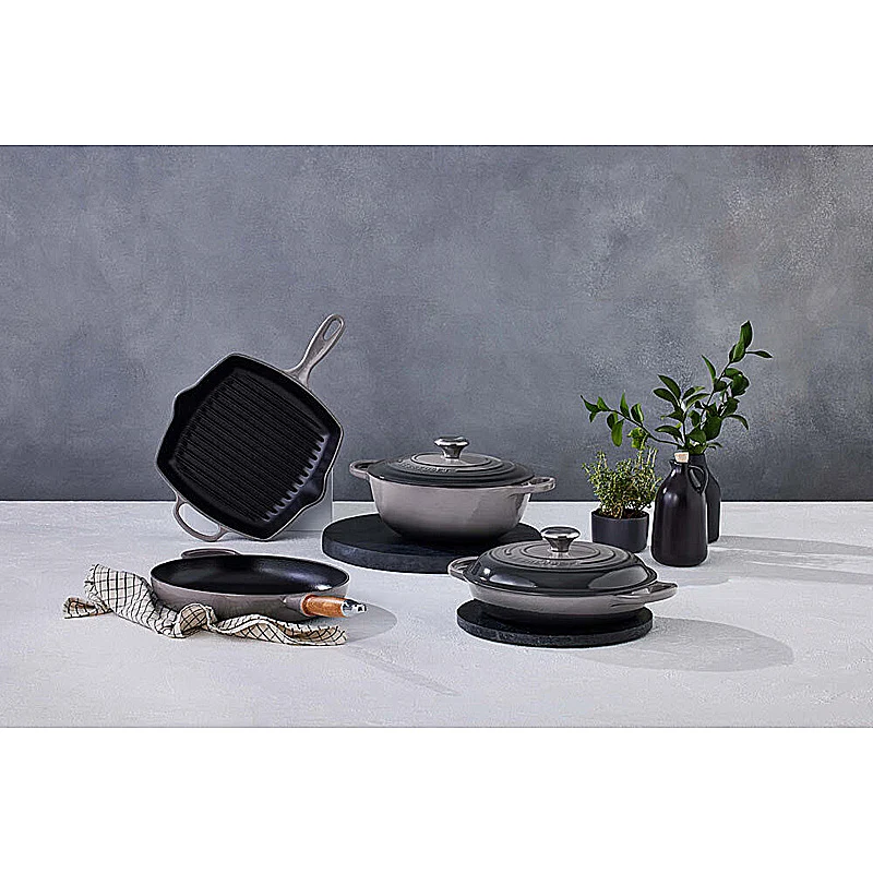 Le Creuset Brat- und Servierpfanne hoch Signature 26 cm Flint