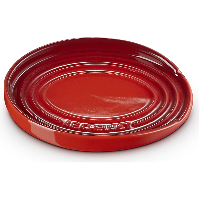 le Creuset Löffelablage oval Kirschrot
