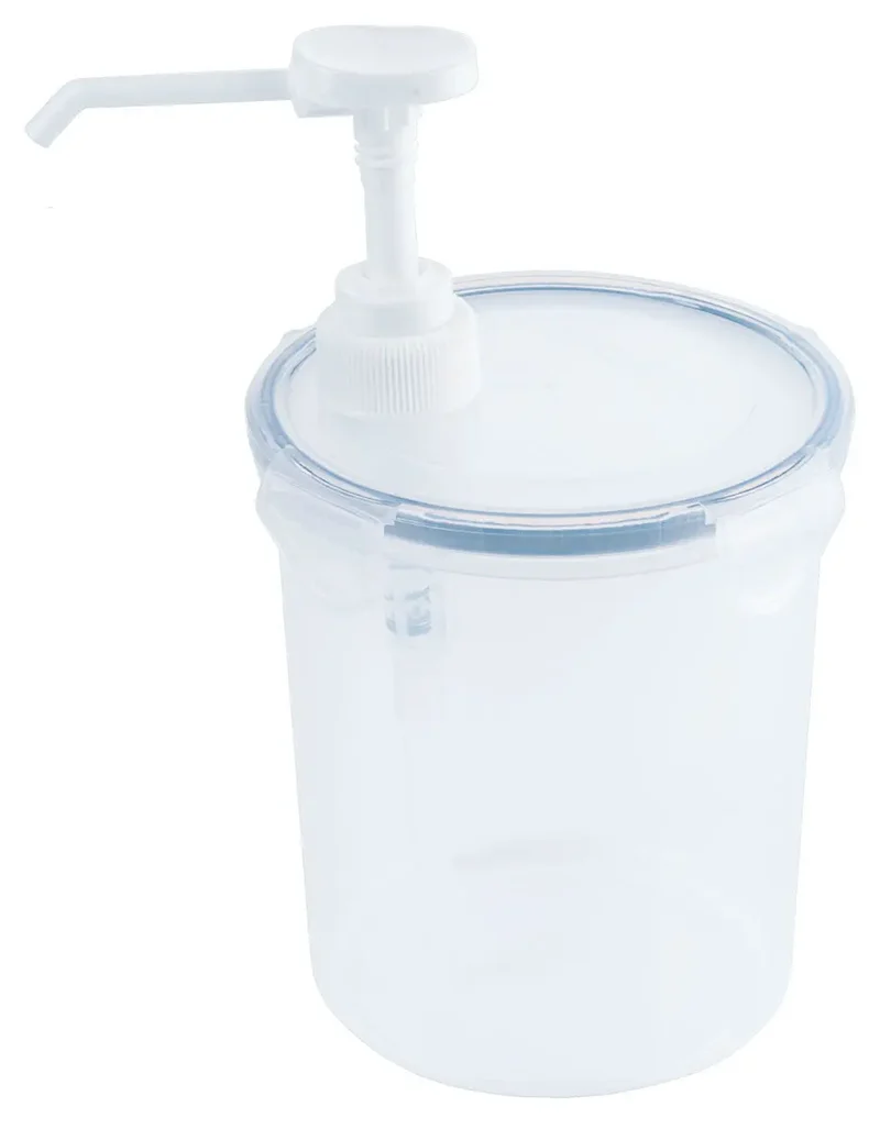 Dispenser 0,44-2 Liter rund mit Pumpenaufsatz