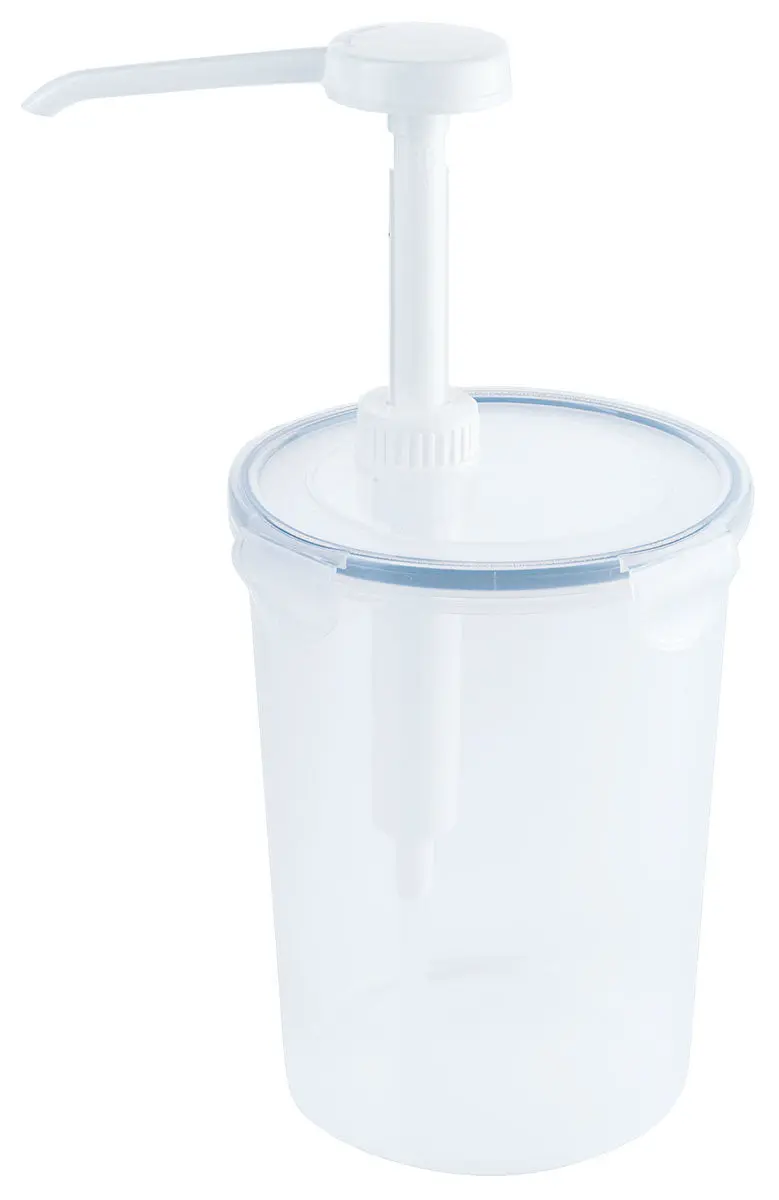 Dispenser 0,44-2 Liter rund mit Pumpenaufsatz