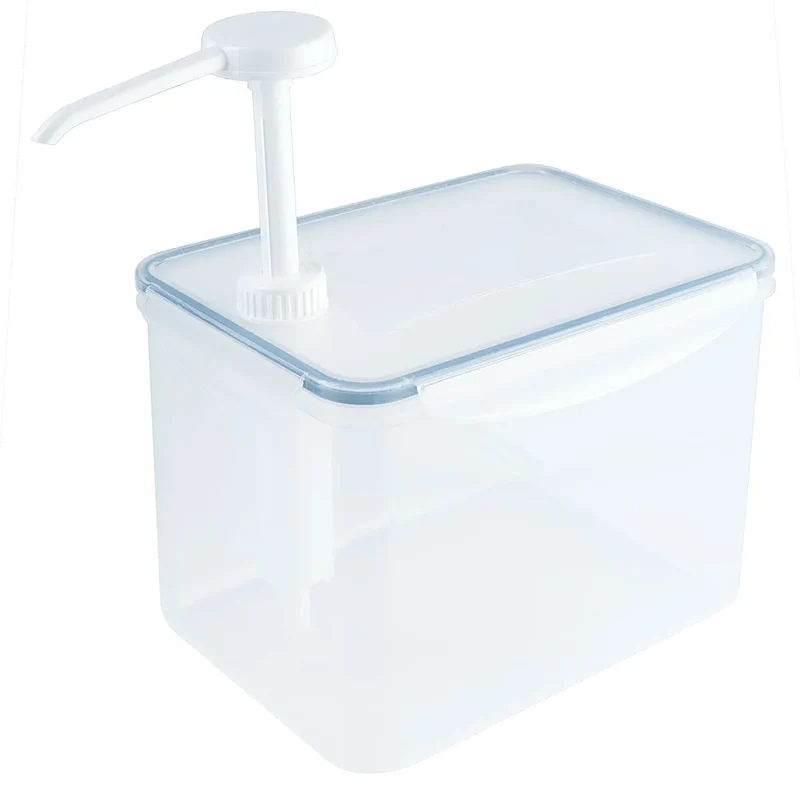Dispenser 1,5-3,9 Liter eckig mit Pumpaufsatz lebensmittelgeeignet